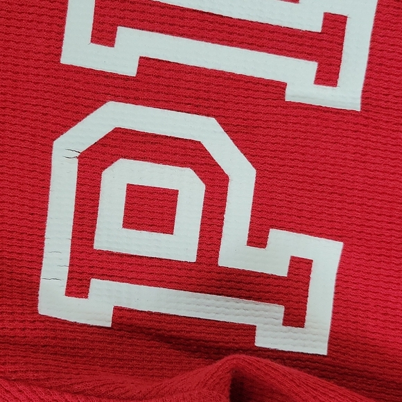 VS PINK Ribbed Longsleeve Top Red Size M - Picture 6 of 12